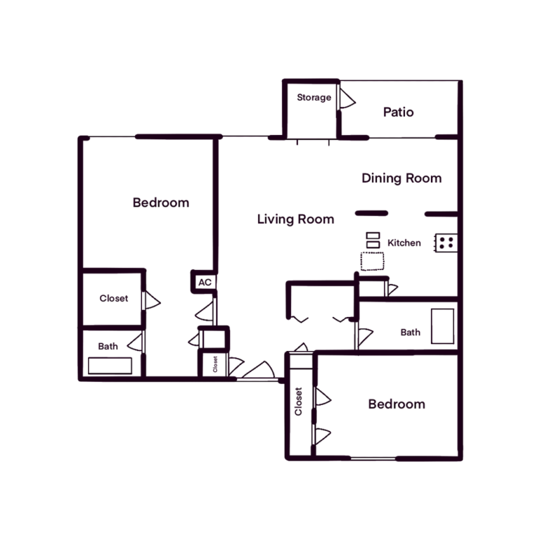 Southlake Villas Apartments; one two and three bedroom apartments homes for rent in Northeast Houston, Texas